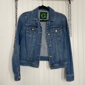 C. Wonder Women’s Medium Wash Blue Denim Jean Jacket Size M